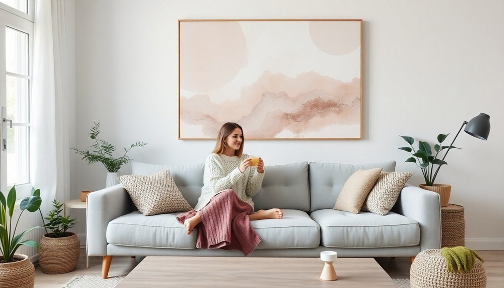art enhances living space