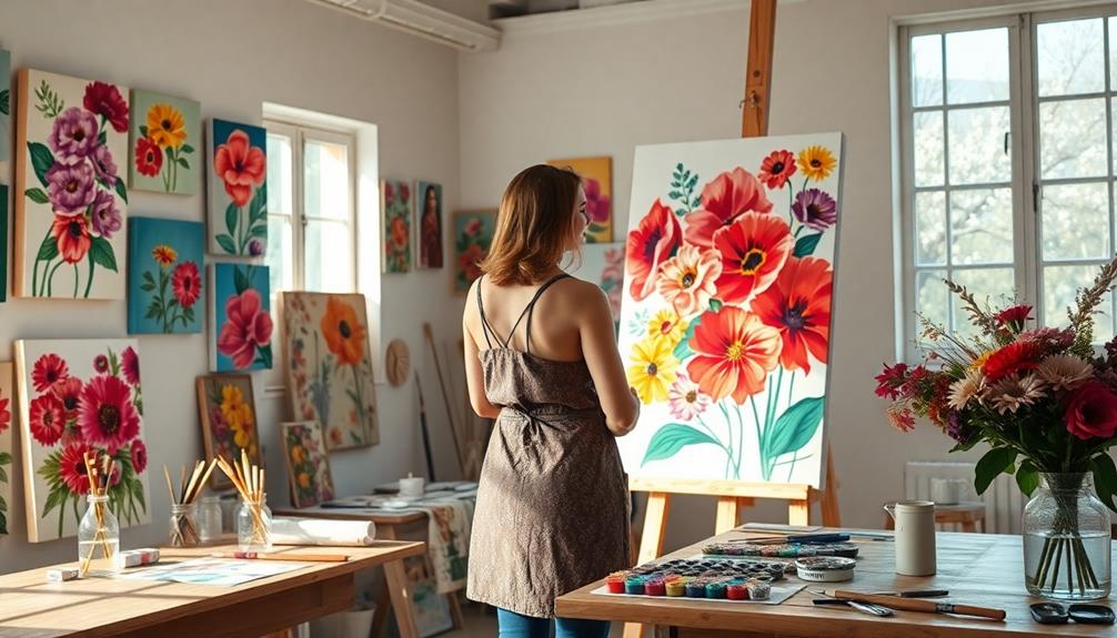 Buy Exploring Floral Canvas Art: Styles and Inspirations today and enjoy free shipping! artistic floral design techniques