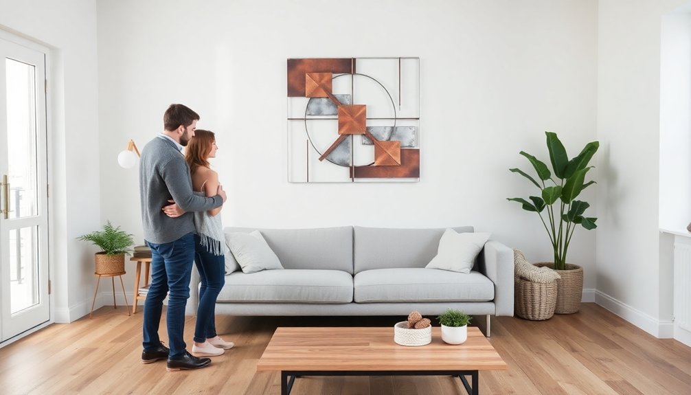10 Stunning Abstract Wall Art Ideas to Transform Your Space - Art 101 VerVeLush unique rustic metal decor