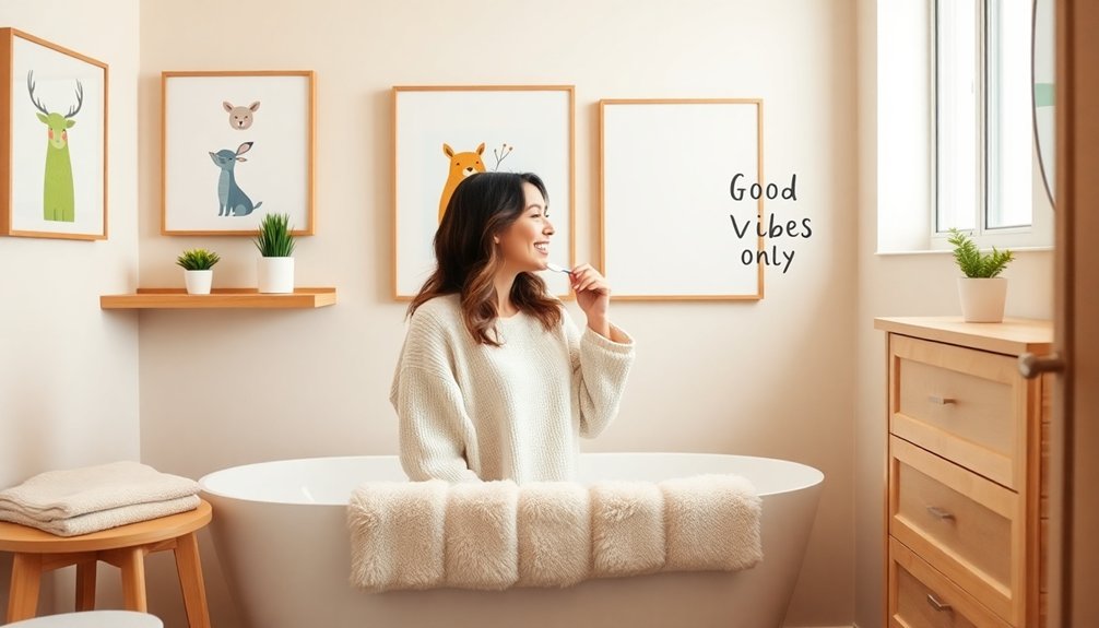 Buy Bathroom Wall Art That’ll Actually Make You Look Forward to Your Mornings today and enjoy free shipping! whimsical playful print designs